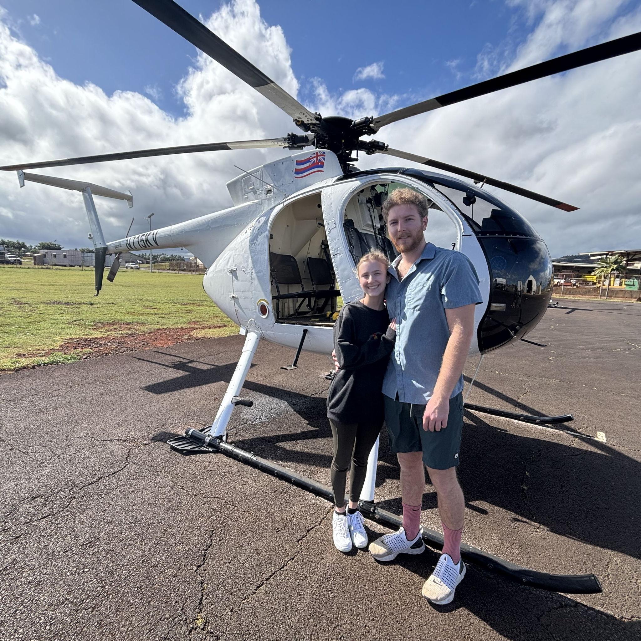 Helicopter ride in Kauai!
