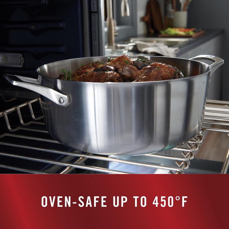 Calphalon Premier 8 Piece Oven Safe Stainless Steel Cookware Set w
