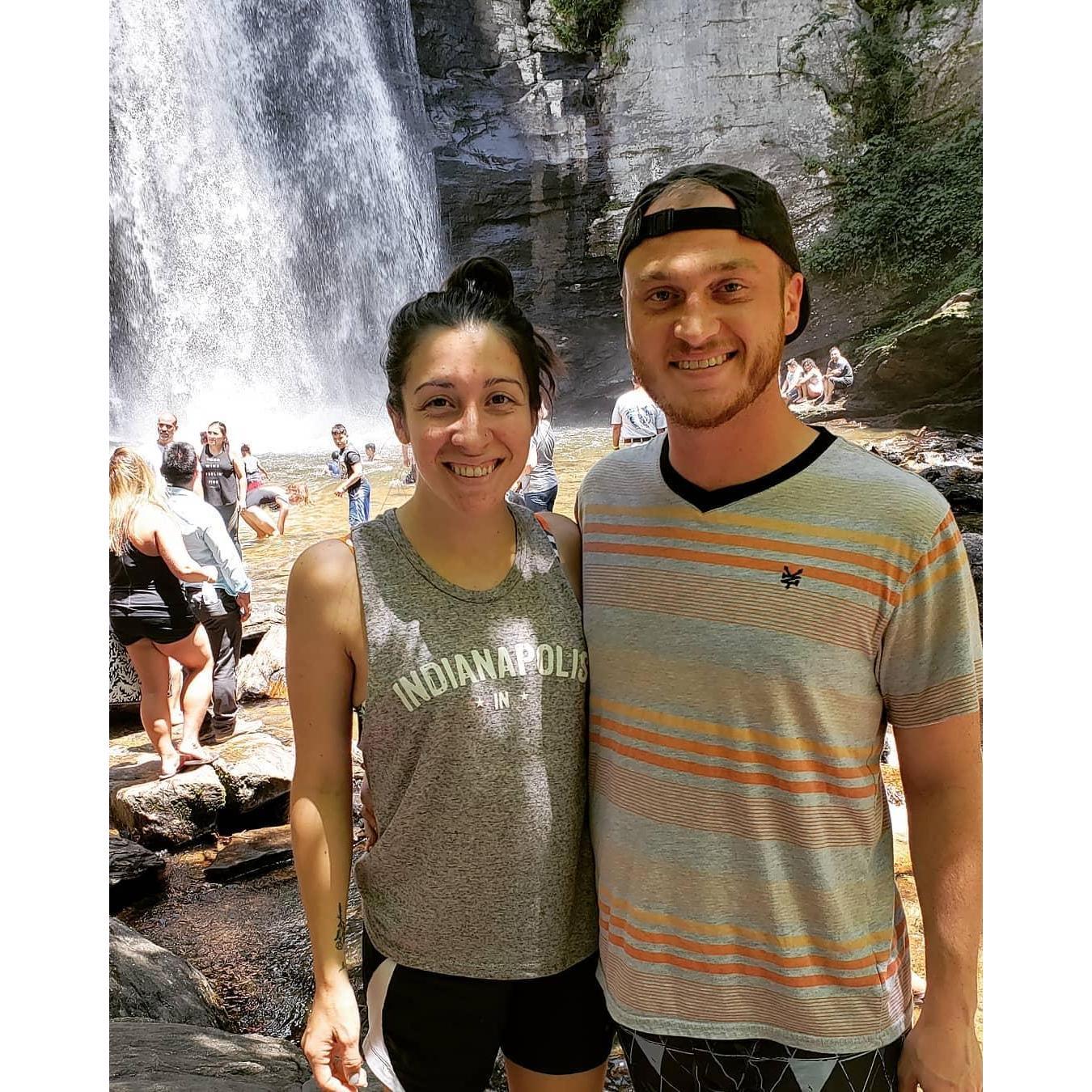 Visiting Looking Glass Falls on Memorial Day Weekend