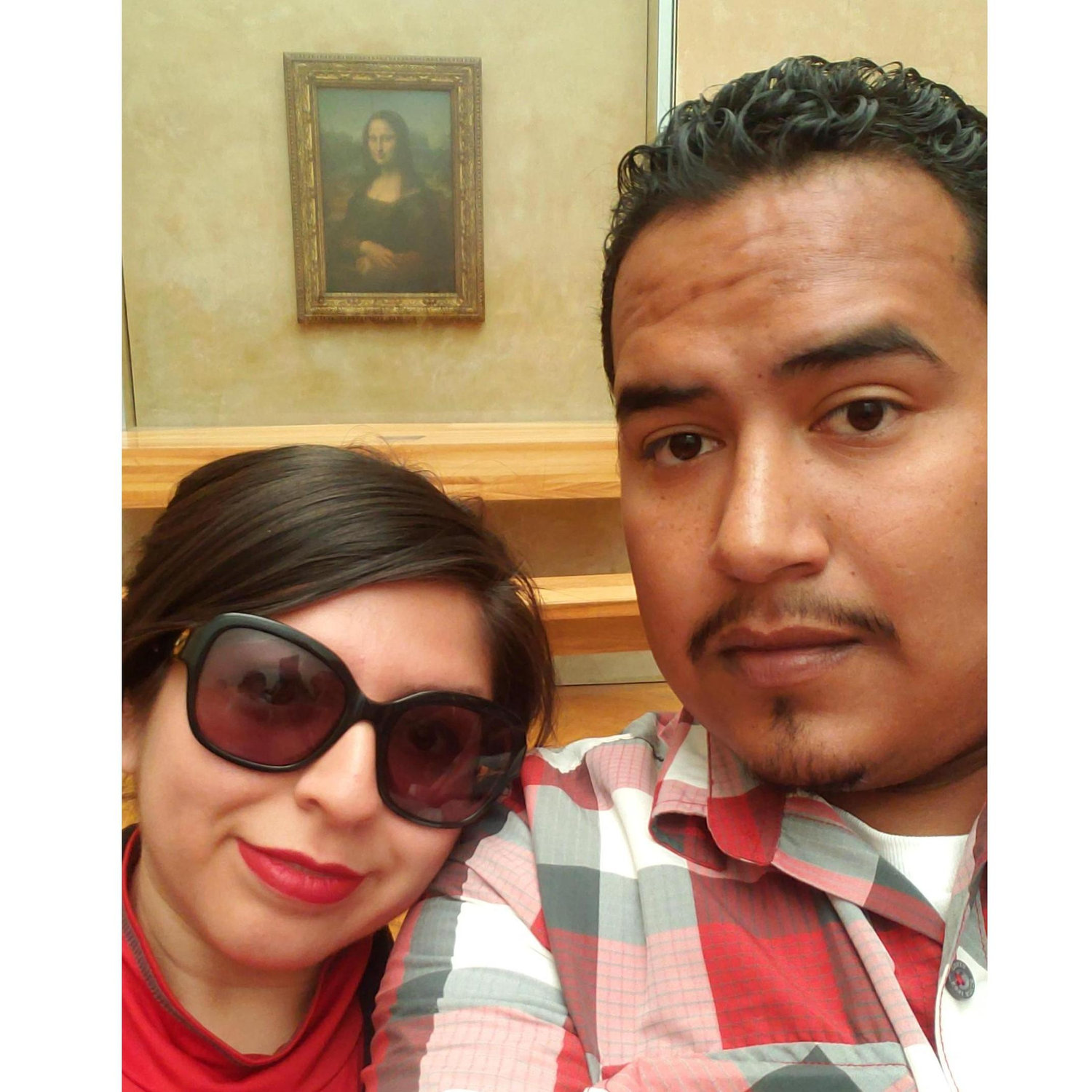 In Front of the Mona Lisa