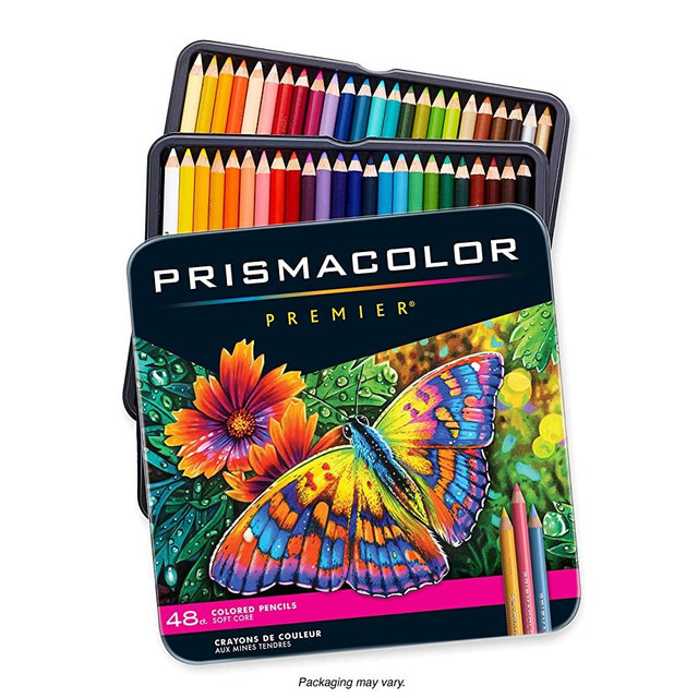 Prismacolor Premier Colored Pencils | Art Supplies for Drawing, Sketching, Adult Coloring | Soft Core Color Pencils, 48 Pack