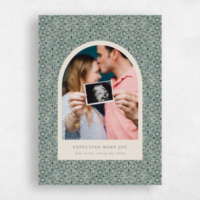 Deep Blue Spruce Holiday Card - Joyful Addition