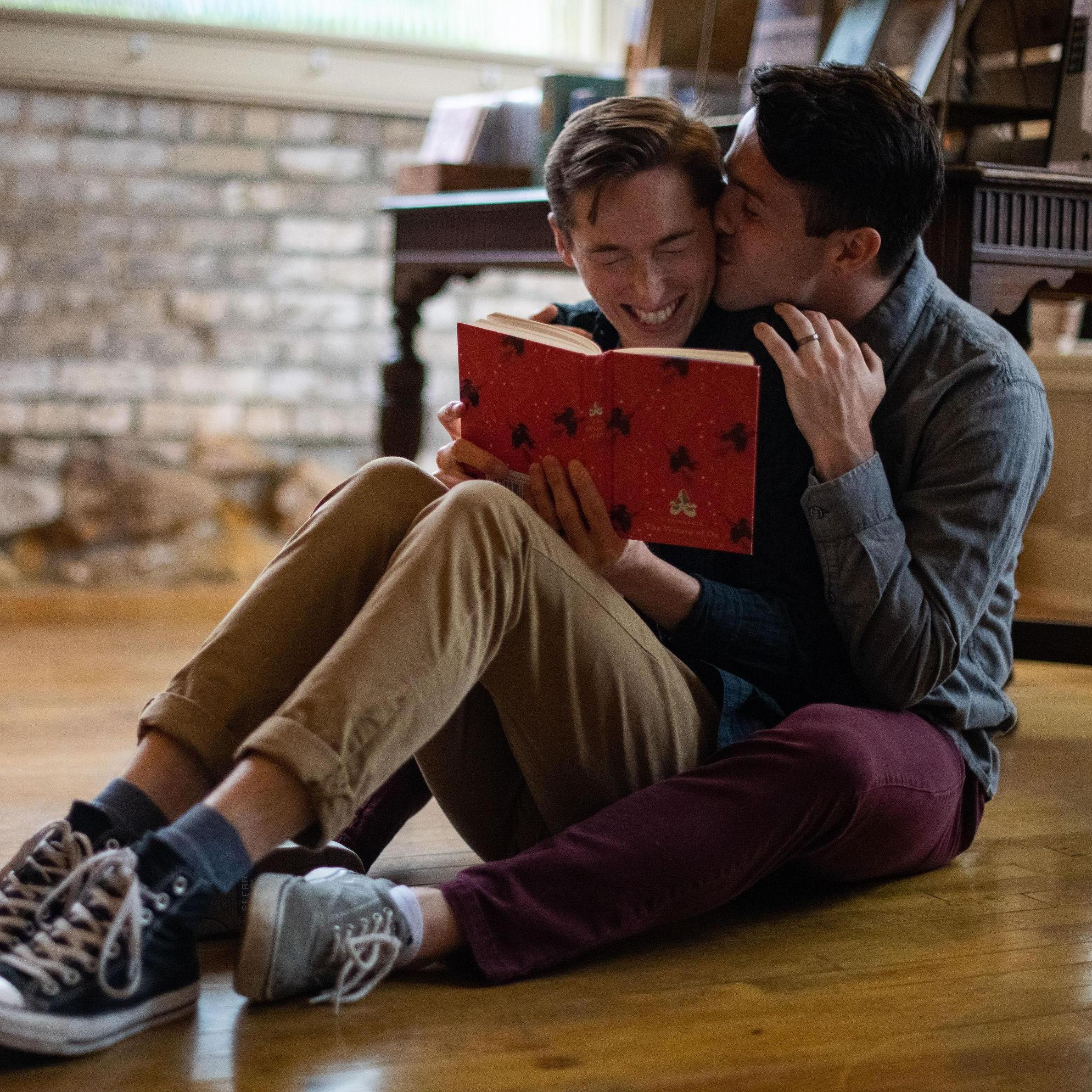 Again, Justin makes Nicholas giggle.
Books and Mortar, Grand Rapids, MI
Photo by Jade Butler Photo