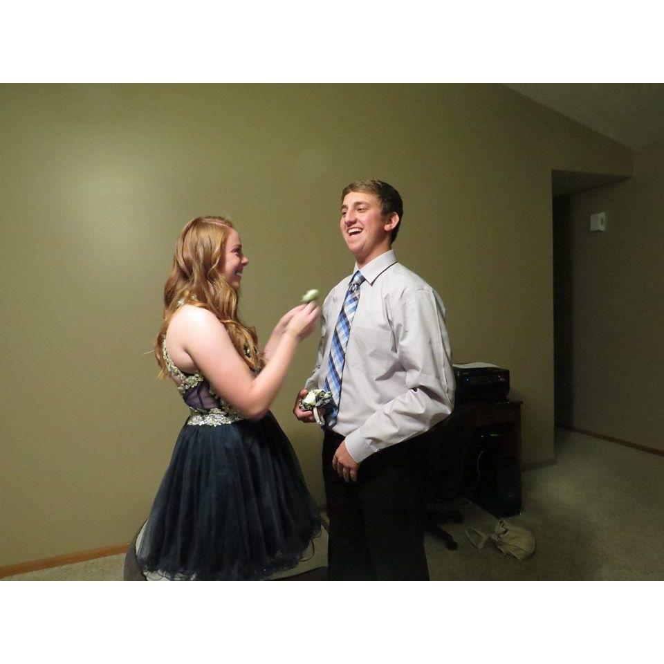 Our very first Formal together in high school