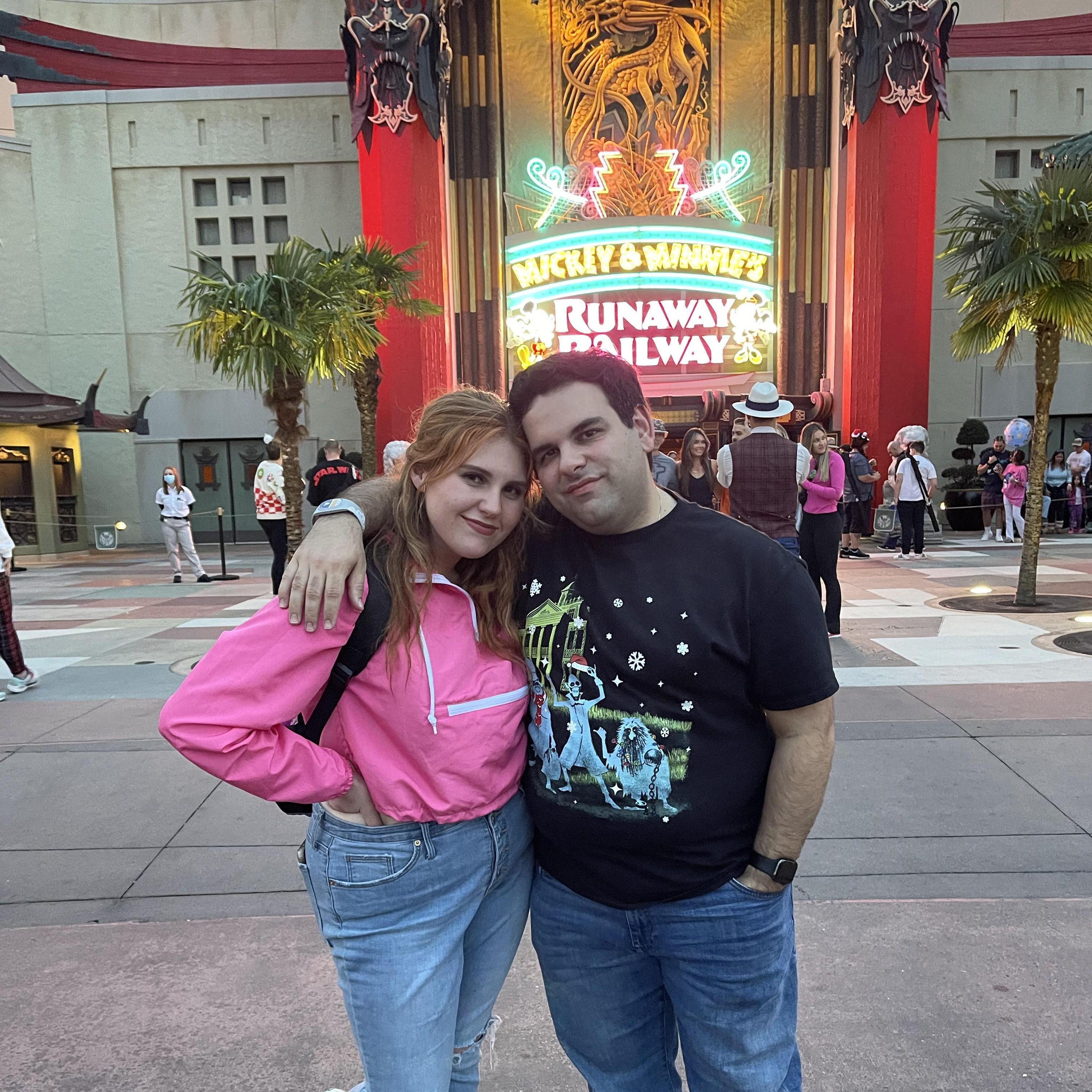 We both love Mickey & Minnie's Runaway Railway