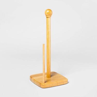 Rubberwood Paper Towel Holder Brown - Threshold™