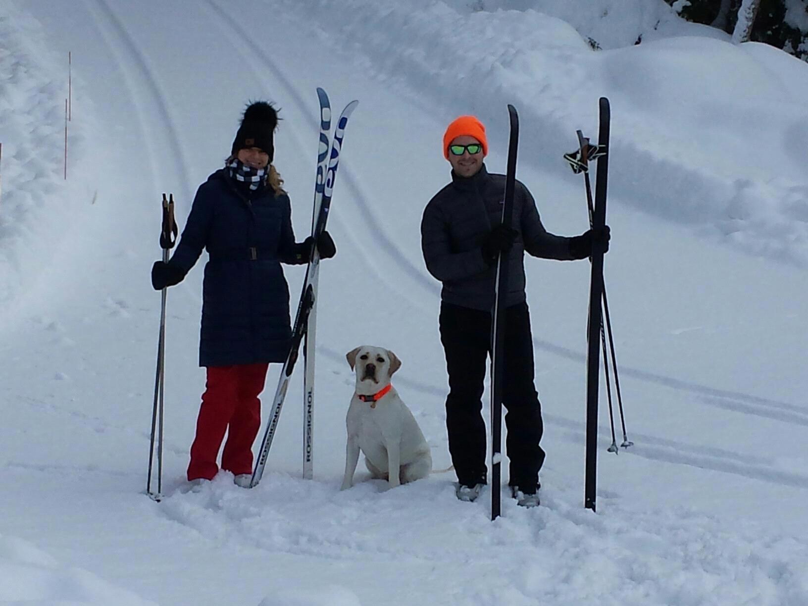Enjoying a snowy Rocky World in Maine