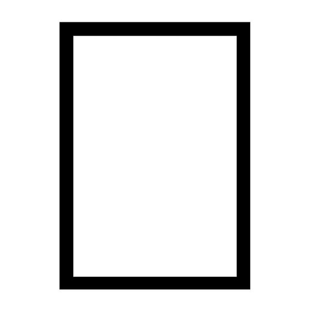 US Art Frames 13x21 Black 1 Inch Flat MDF Wood Composite, Wall Decor Picture or Poster Frame