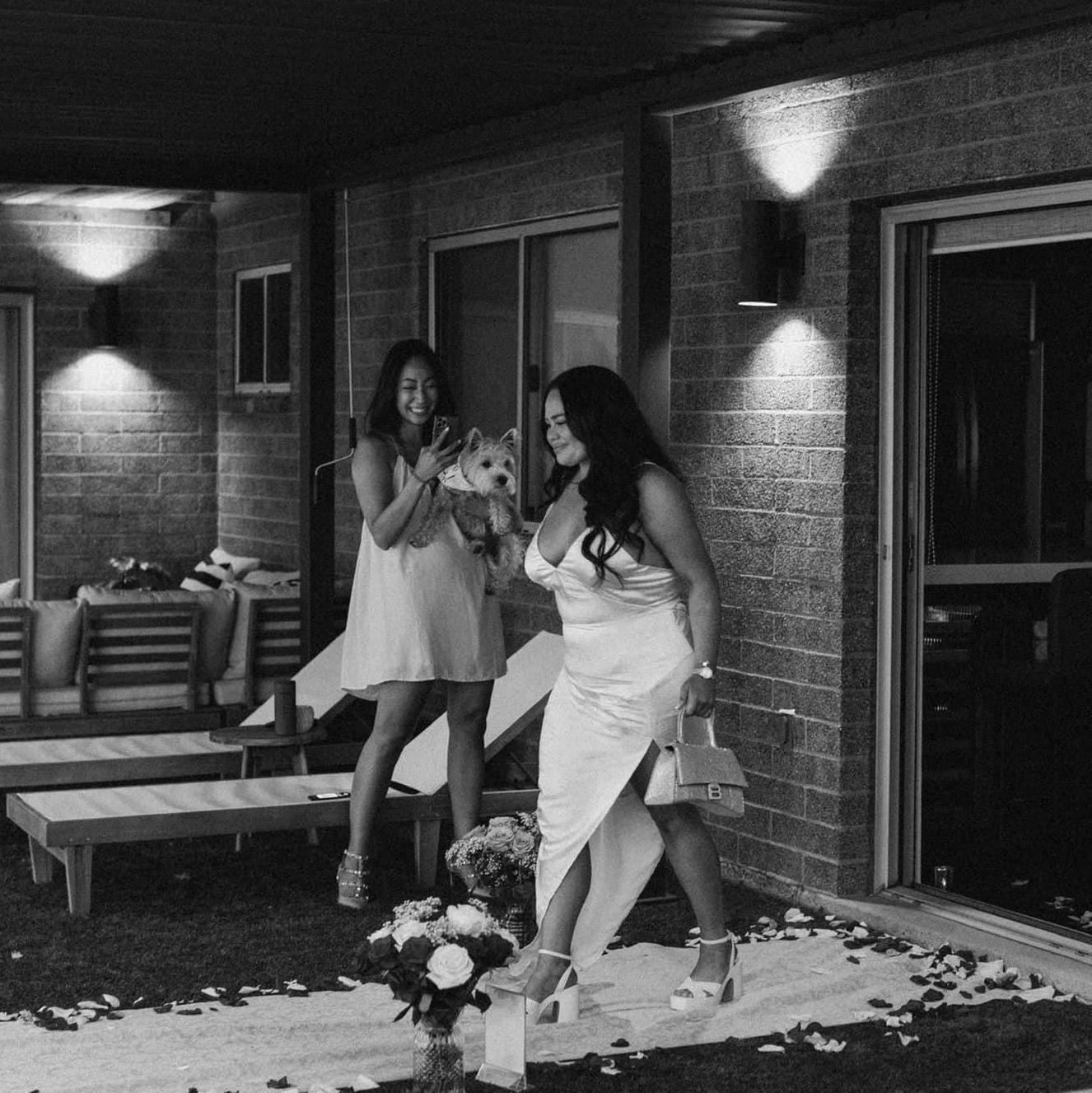 The moment before Kelsey became a fiance!