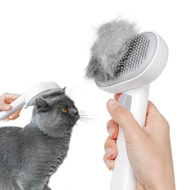 Aumuca Cat Brush for Shedding, Cat Brushes for Indoor Cats, Cat Brush for Long or Short Haired Cats, Cat Grooming Brush Cat Comb for Kitten Puppy Massage Removes Mats, Tangles and Loose Fur