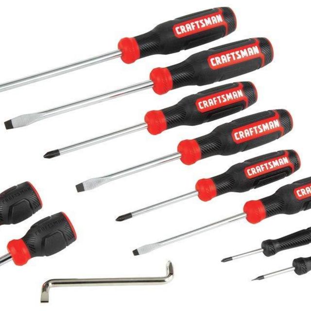 CRAFTSMAN Screwdriver Set, Assorted, 12-Piece (CMHT65071)