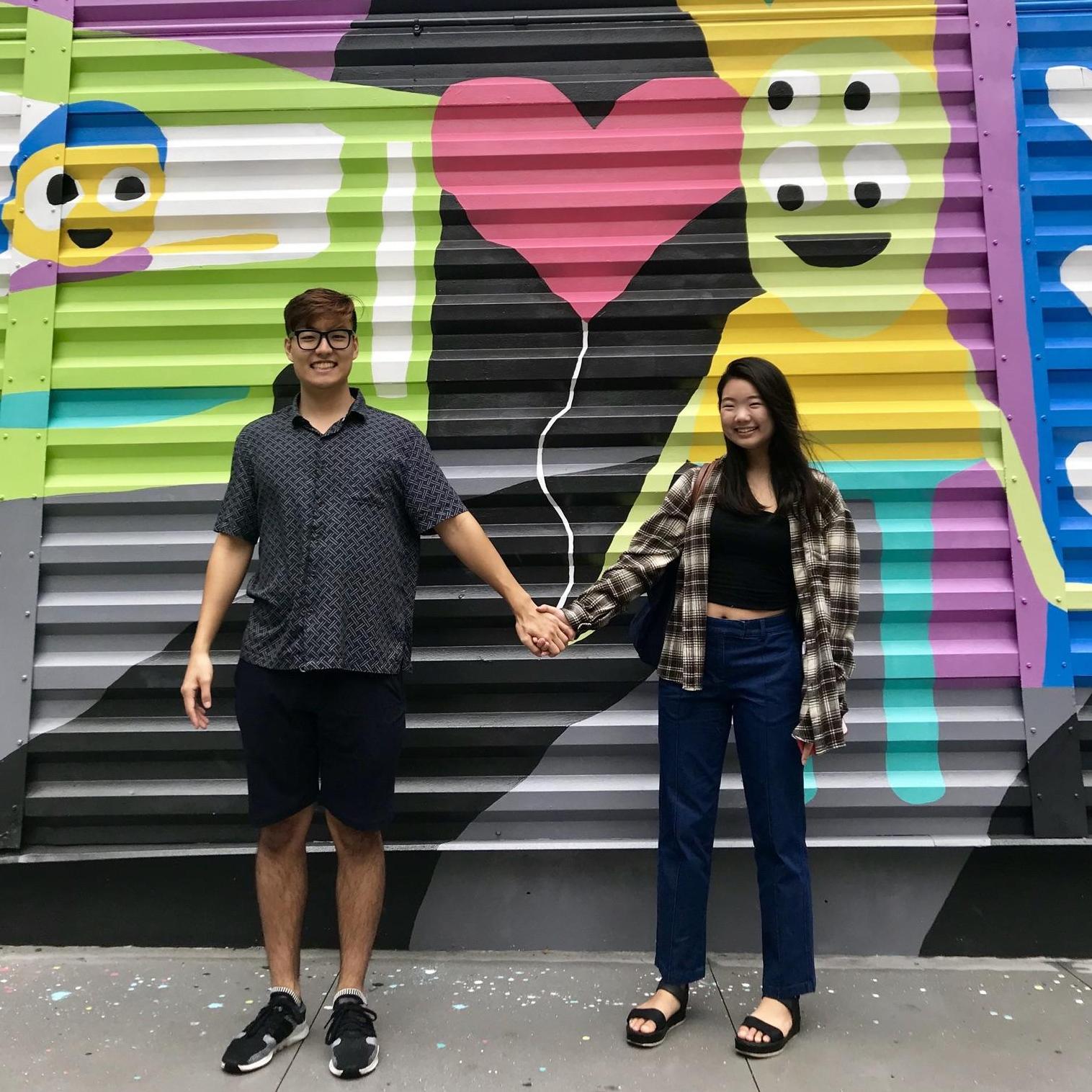 NYC heart balloon mural :)