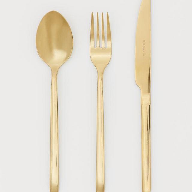 3-pack gold cutlery