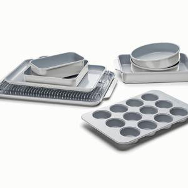 Ceramic-Coated Bakeware Set | Non-Toxic & Non-Stick - Gray