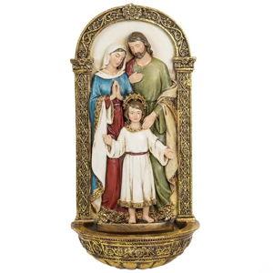Joseph's Studio Holy Family Water Font – Renaissance Collection, 7.75”H – Catholic Home Décor, Religious Gift for Sacraments, Holidays & Inspiration