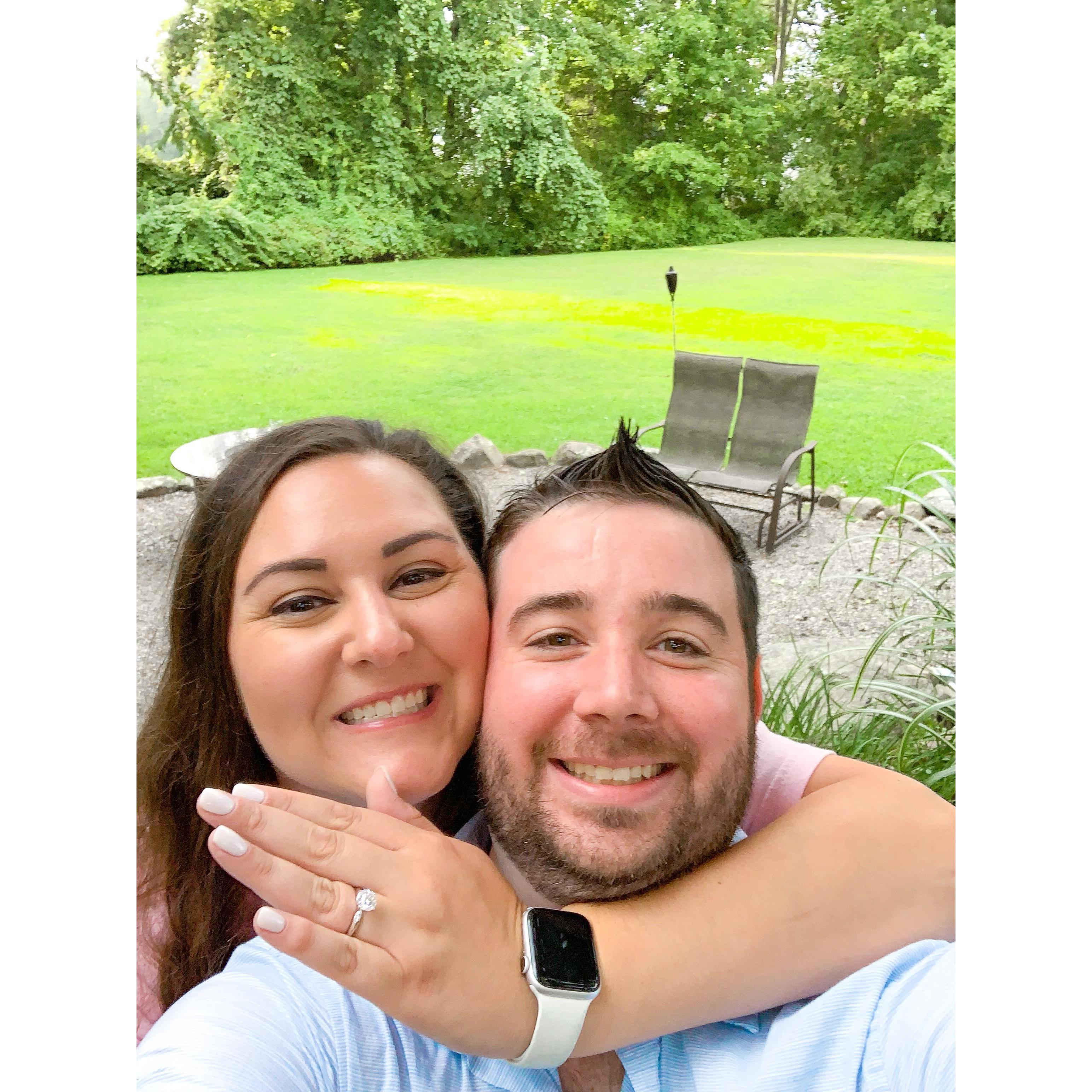 Right after we got engaged! August 2019