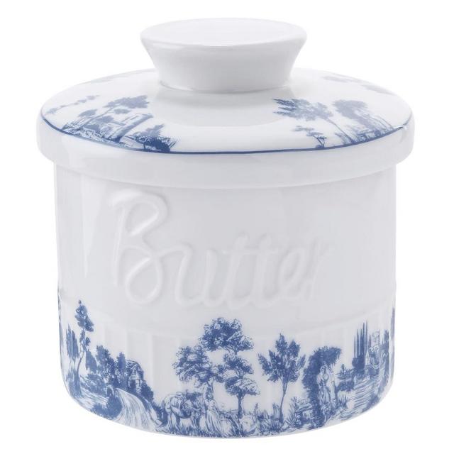 Butter Crock with Lid, Soft Spreadable Butter, Ceramic French Butter Keeper to Leave On Counter, Butter Dish, Home and Kitchen Decor, Perfect for Chismas Gift