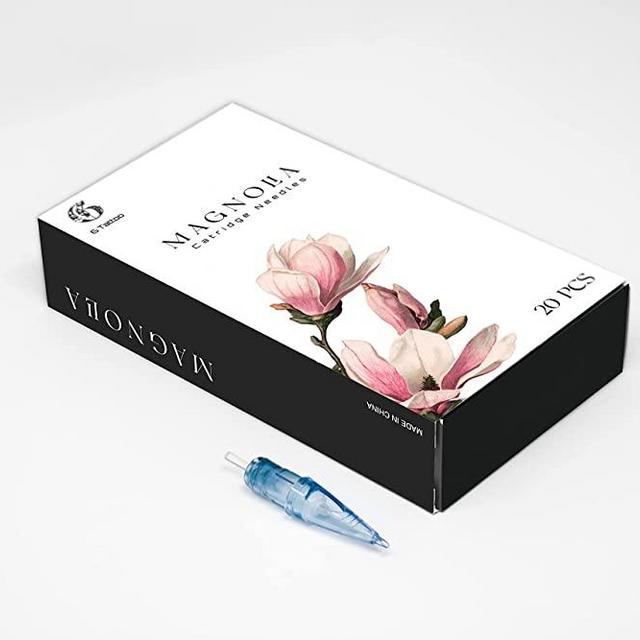 Magnolia Tattoo Cartridge Needles Round Shader 20 Pcs Sterilized Disposable with Membrane (1211RS)