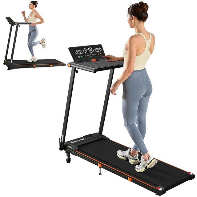 Hccsport 3 in 1 Under Desk Treadmill With Incline - Walking Pad With Removable Desk Workstation, 3.5HP Foldable Compact for Home Small Office - Wristband Remote Control
