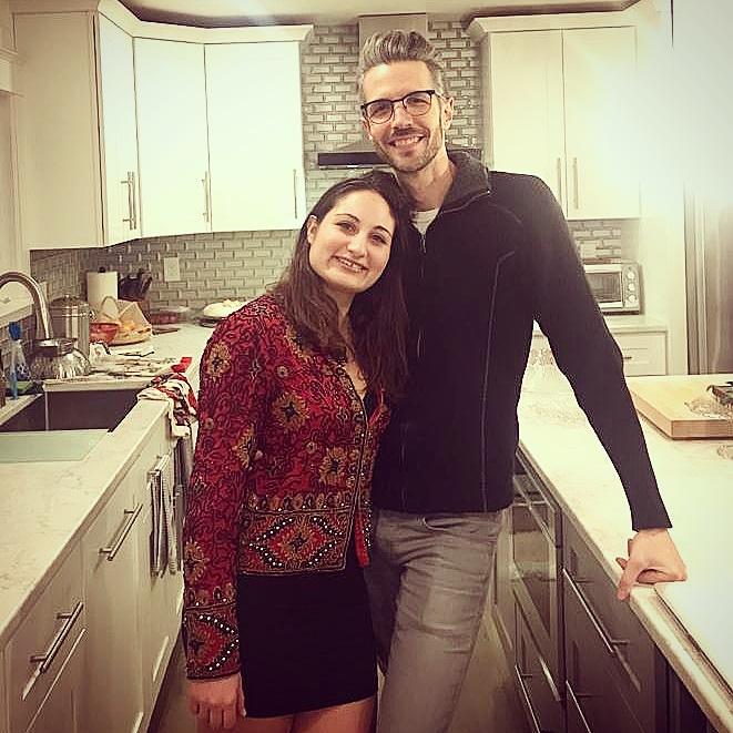 Celebrating our home being complete. We make a pretty good team.
