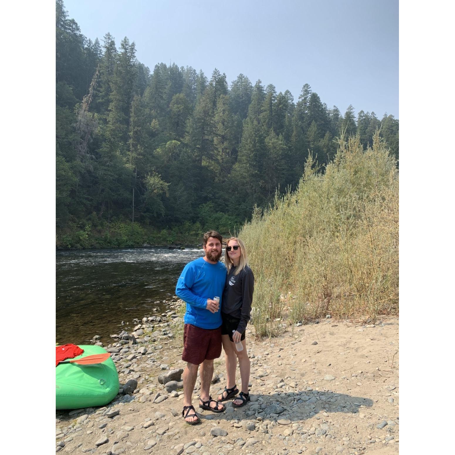 White water rafting on the Rogue River in Oregon