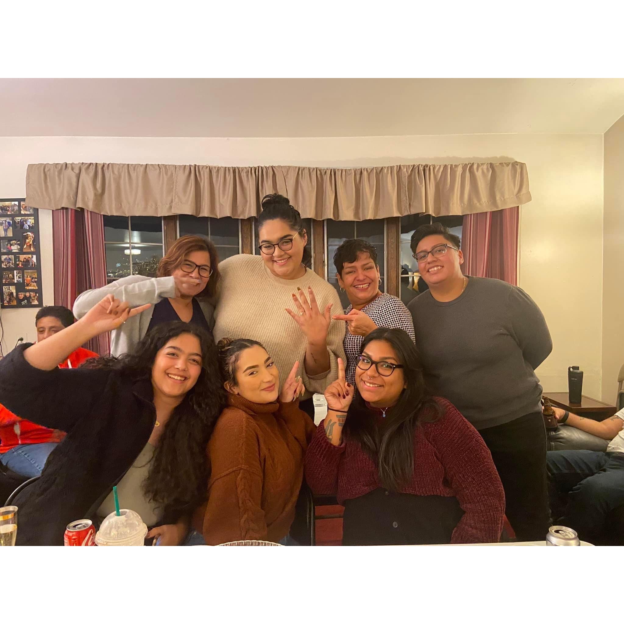 The day of our en-gay-gment