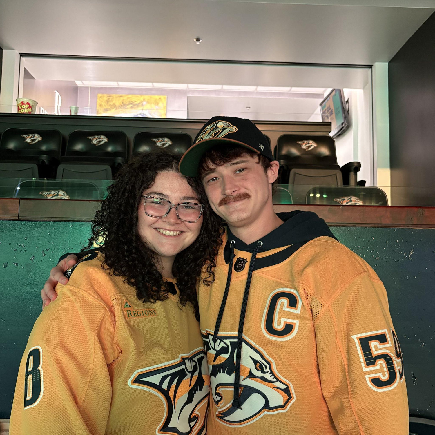 We love Nashville Hockey! Courtesy of Zach