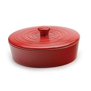 RSVP Glazed Tortilla Warmer in Red