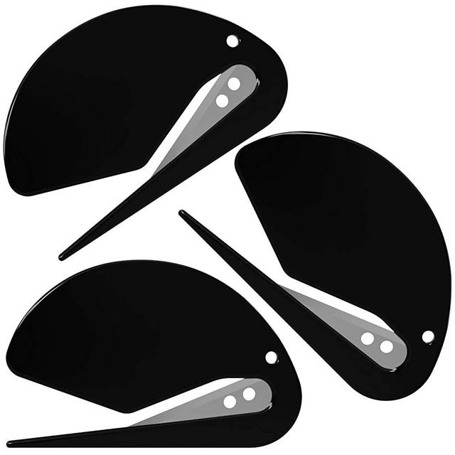 Uncommon Desks Letter Openers - Executive Black - Sharp and Efficient - Open Envelopes with Ease (3 Pieces)