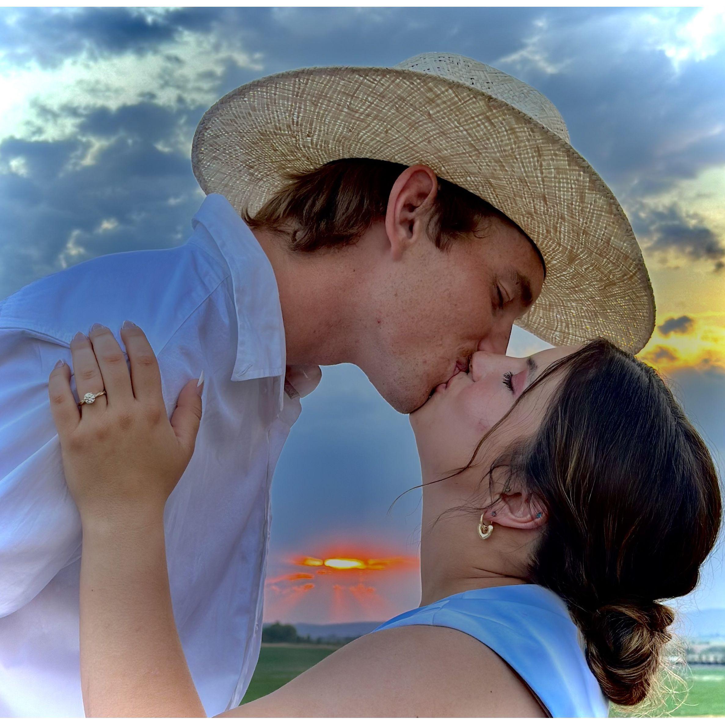 One last kiss before the sun set