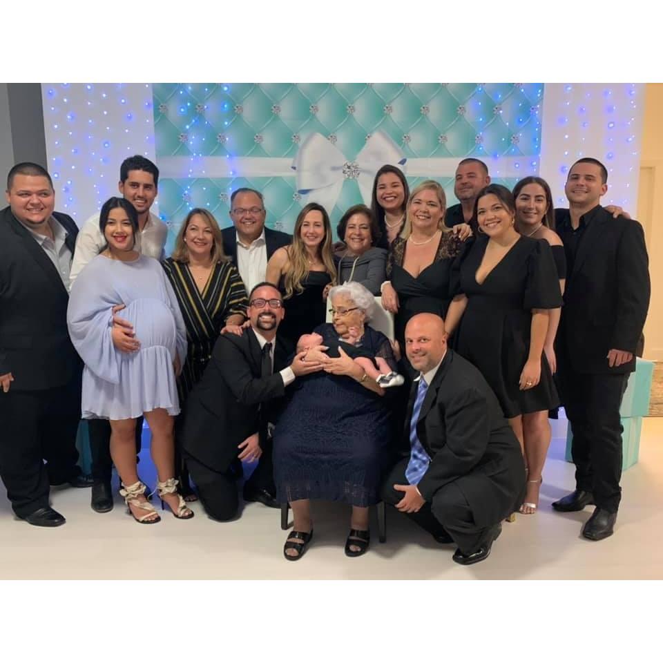 The whole clan for Abuelita Ali's party!