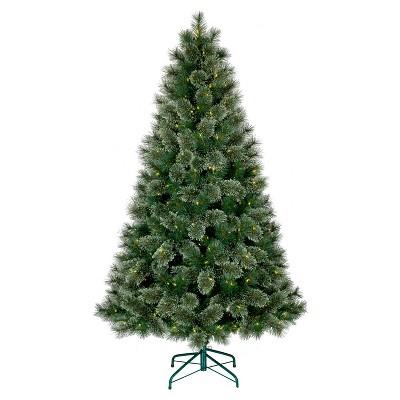 6ft Prelit Artificial Christmas Tree Virginia Pine Clear Lights - Wondershop™