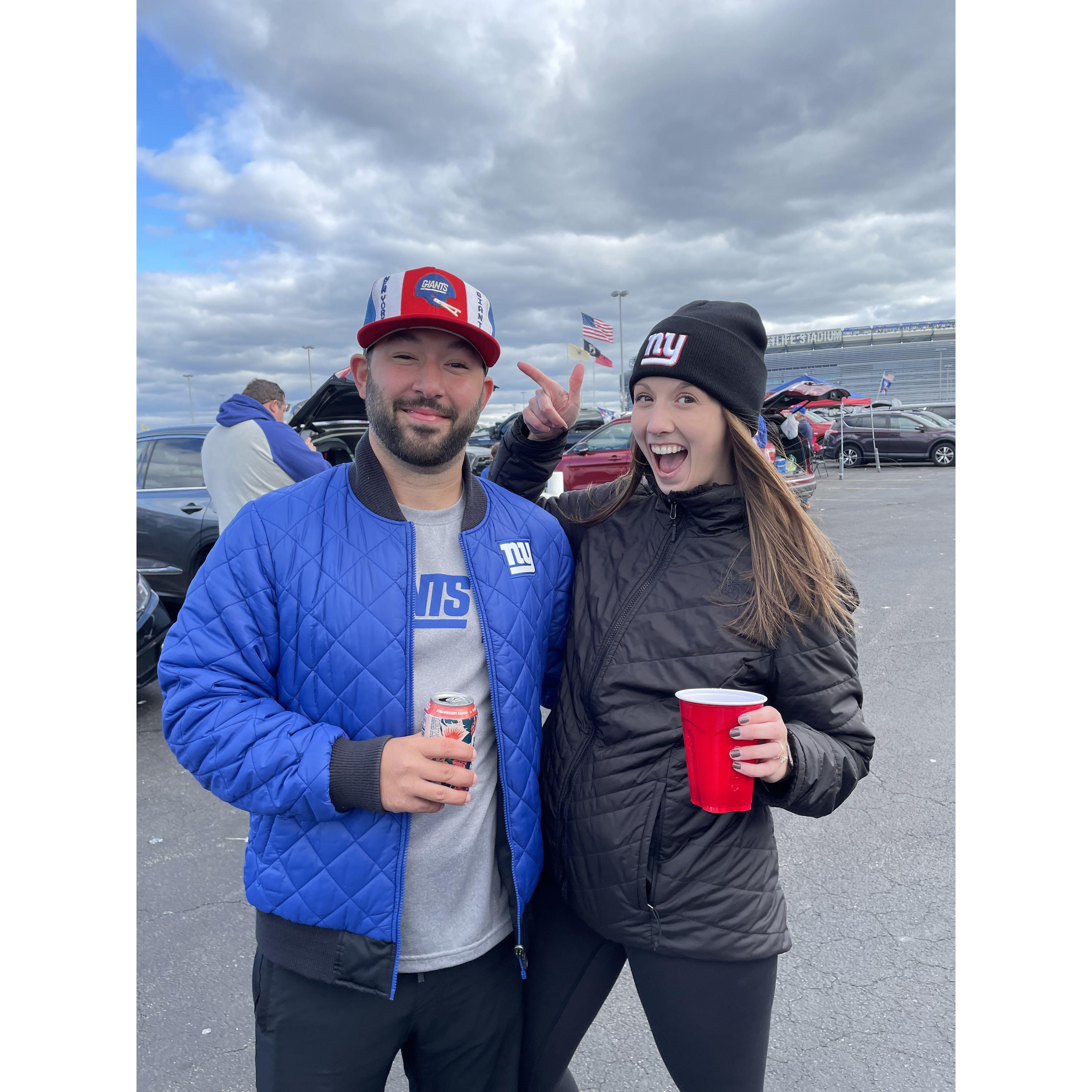 We cheered on the Giants!