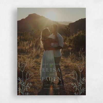 Grey Wedding Save the Date - Coquelicot Photo