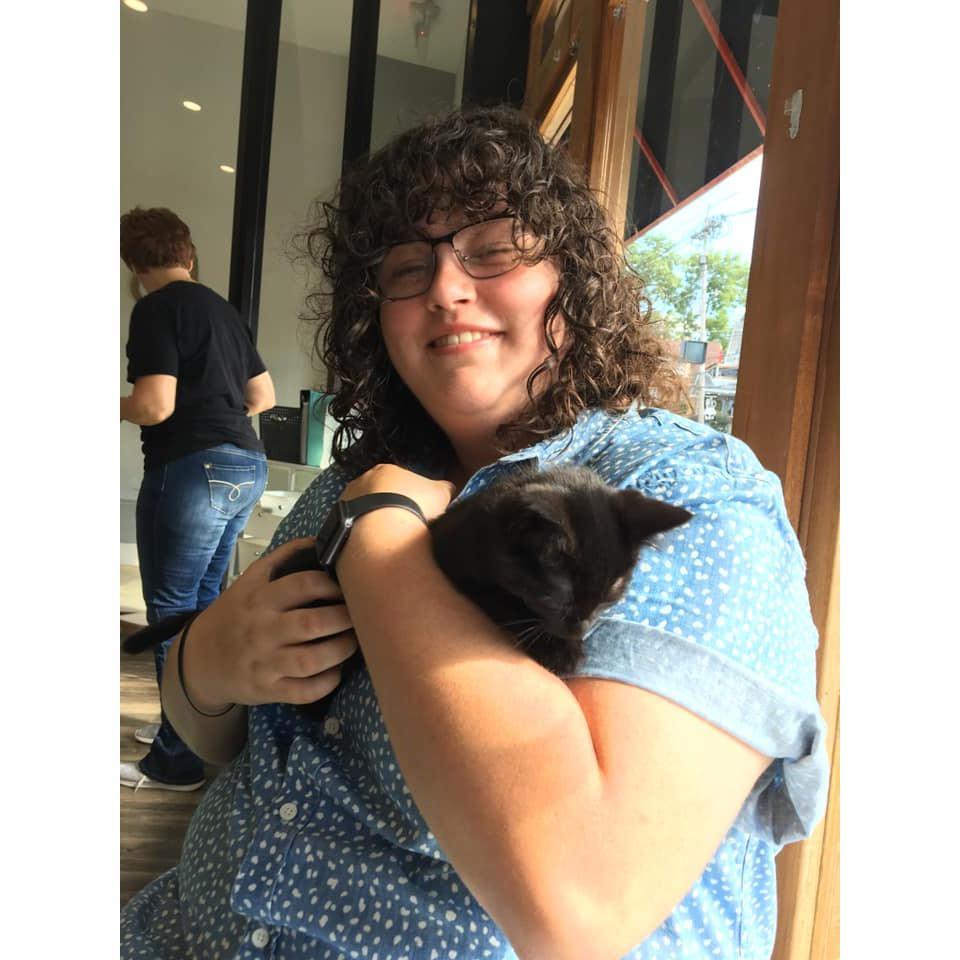 Our first date at the cat cafe.