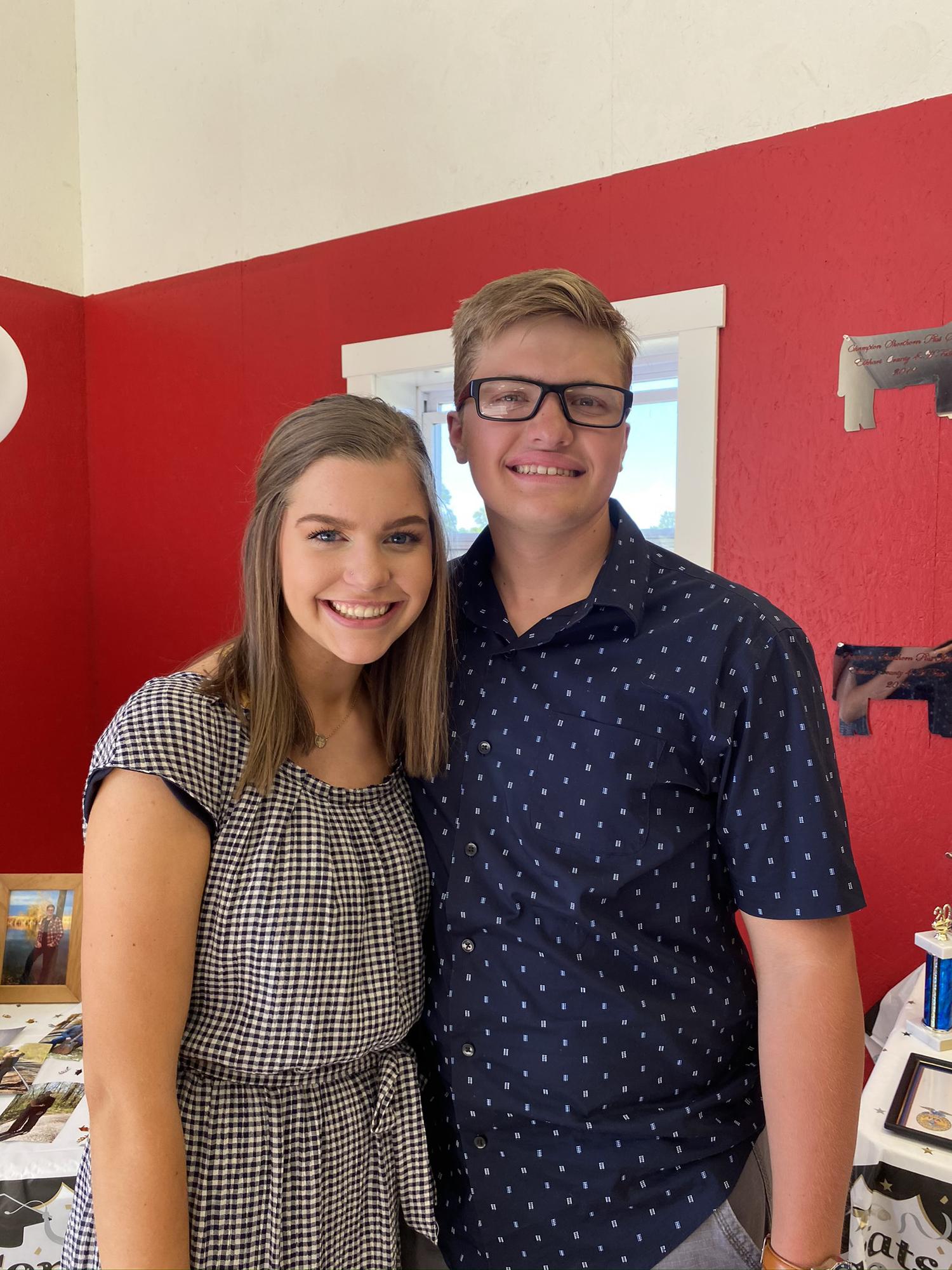 This picture was taken at Josh's graduation party! We had so much fun celebrating him and getting to eat all of the delicious food that was there! June 7, 2020
