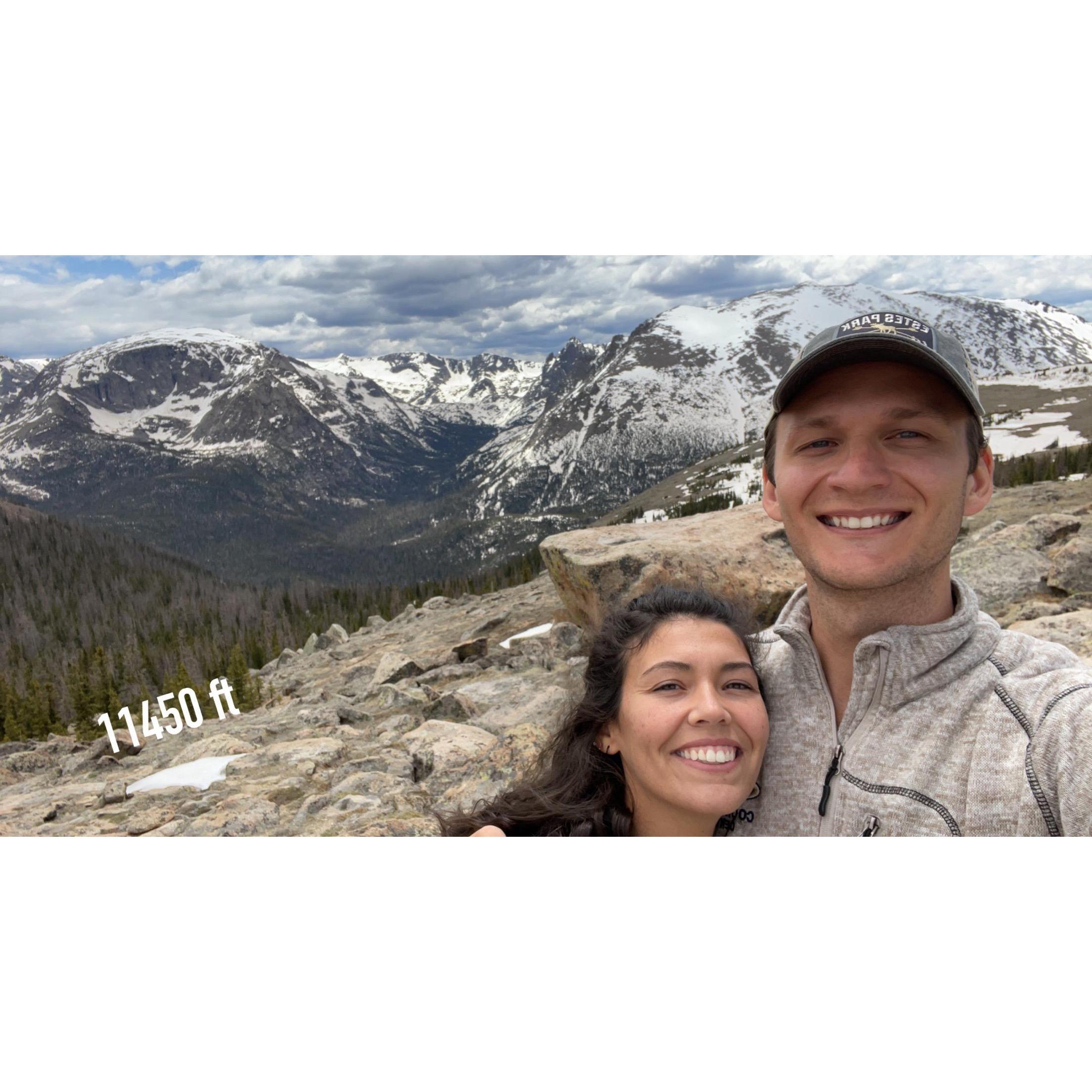 11,450 ft. peek in Estes Park, CO