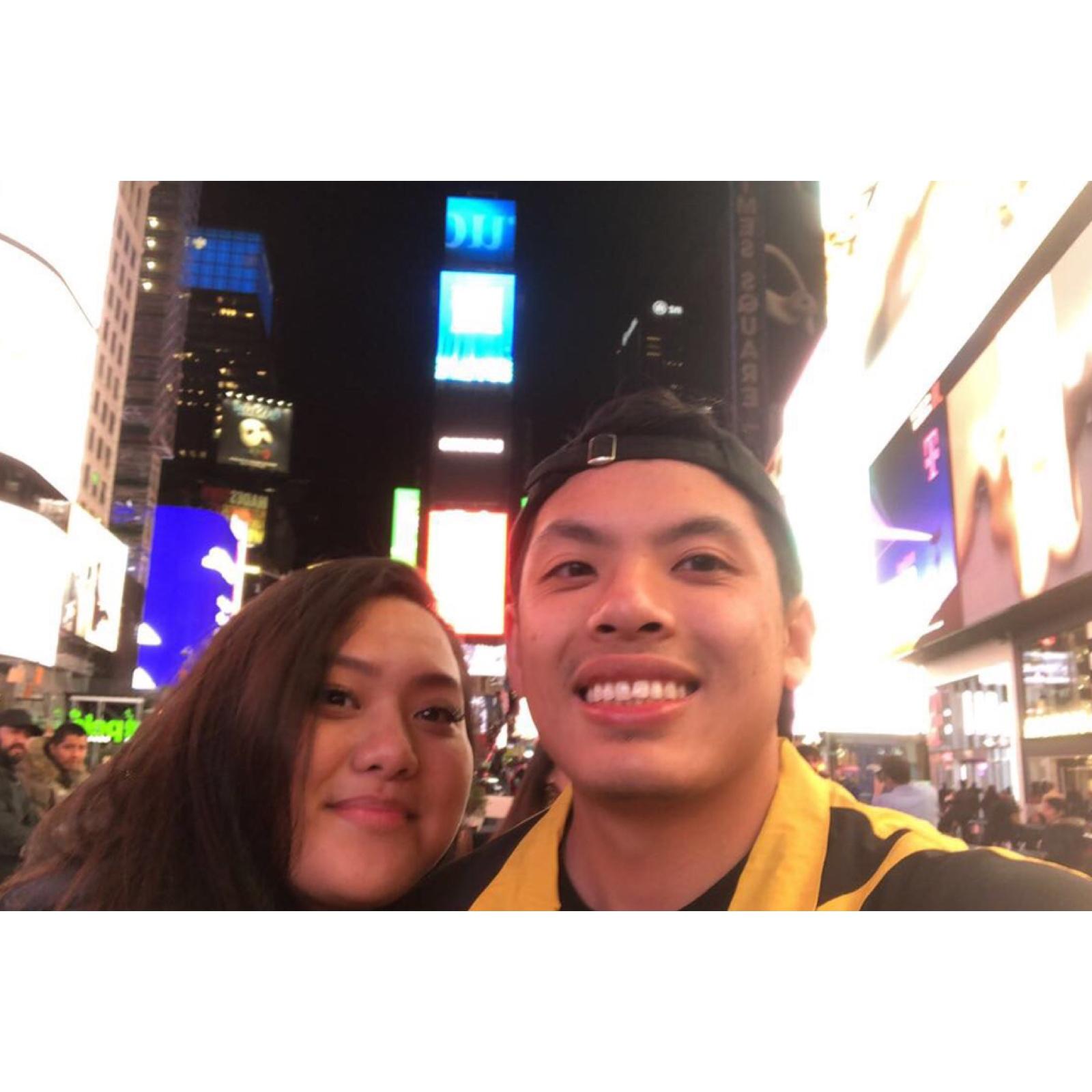 Our very first time in NYC!