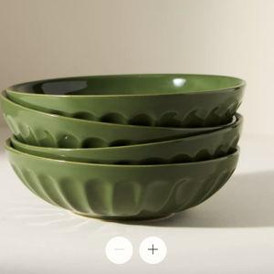 The Latte Stoneware Pasta Bowls, Set of 4: Amelie Edition