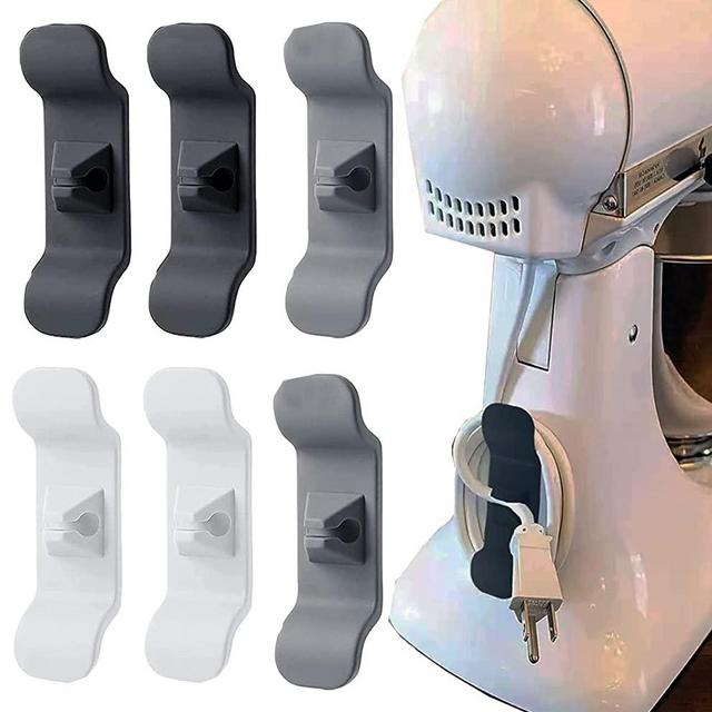 Wire organizers that can be used to stick to kitchen utensils, wire packs for small appliances, blenders, blenders, coffee makers, pressure cookers and air fryers (6Pcs)