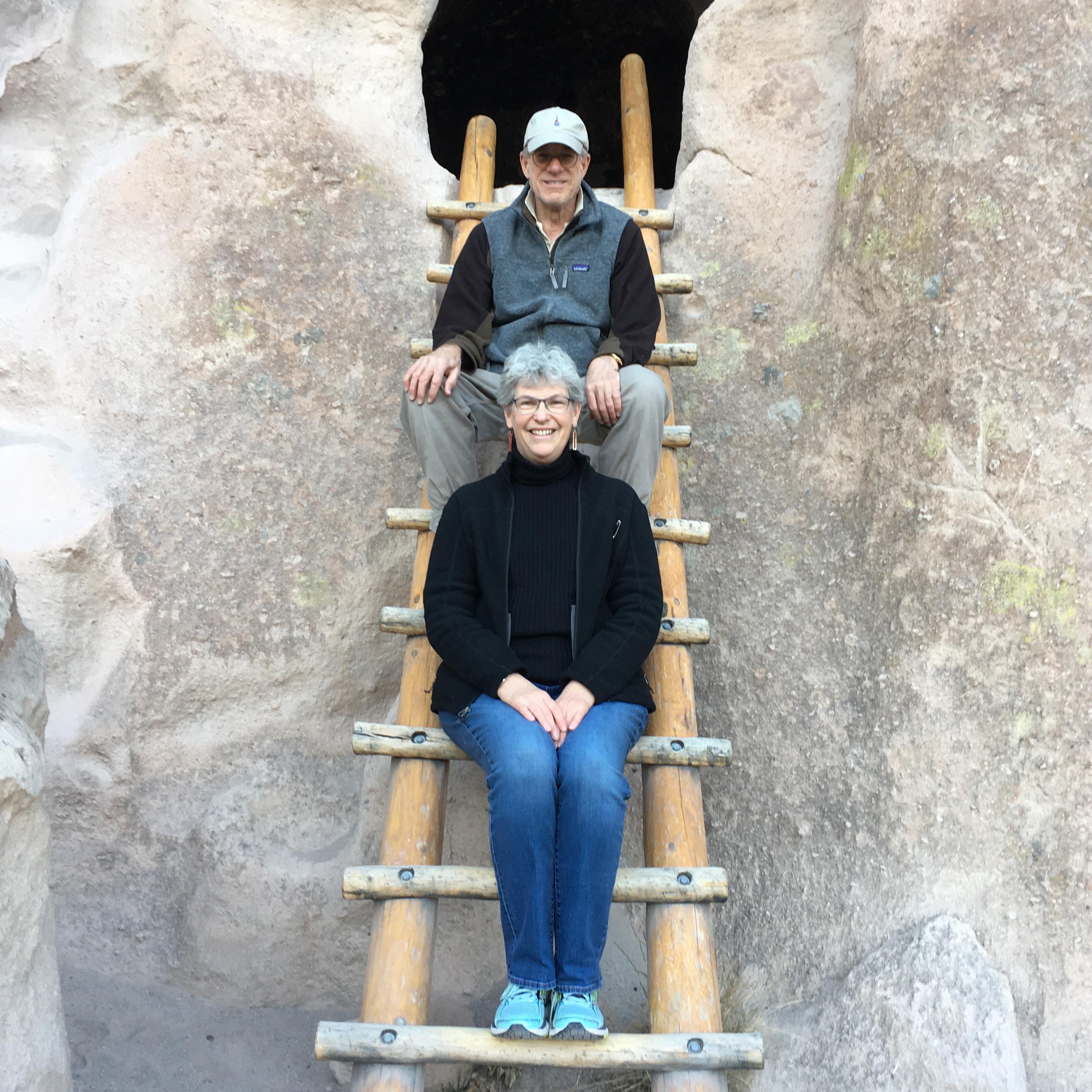 Visiting Bandolier National Monument on Christmas Day, 2017. There were only about two dozen other people there, if that many.