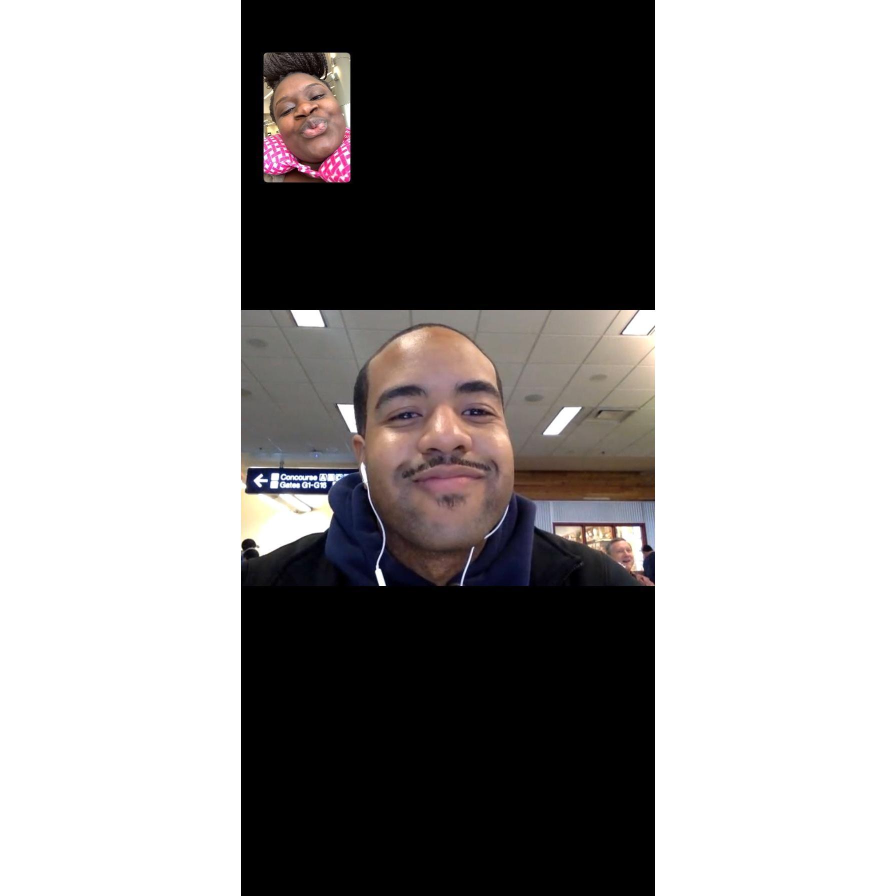 12/13/2019: This is what most days look like for us, since we are long distance. Super grateful for FaceTime!