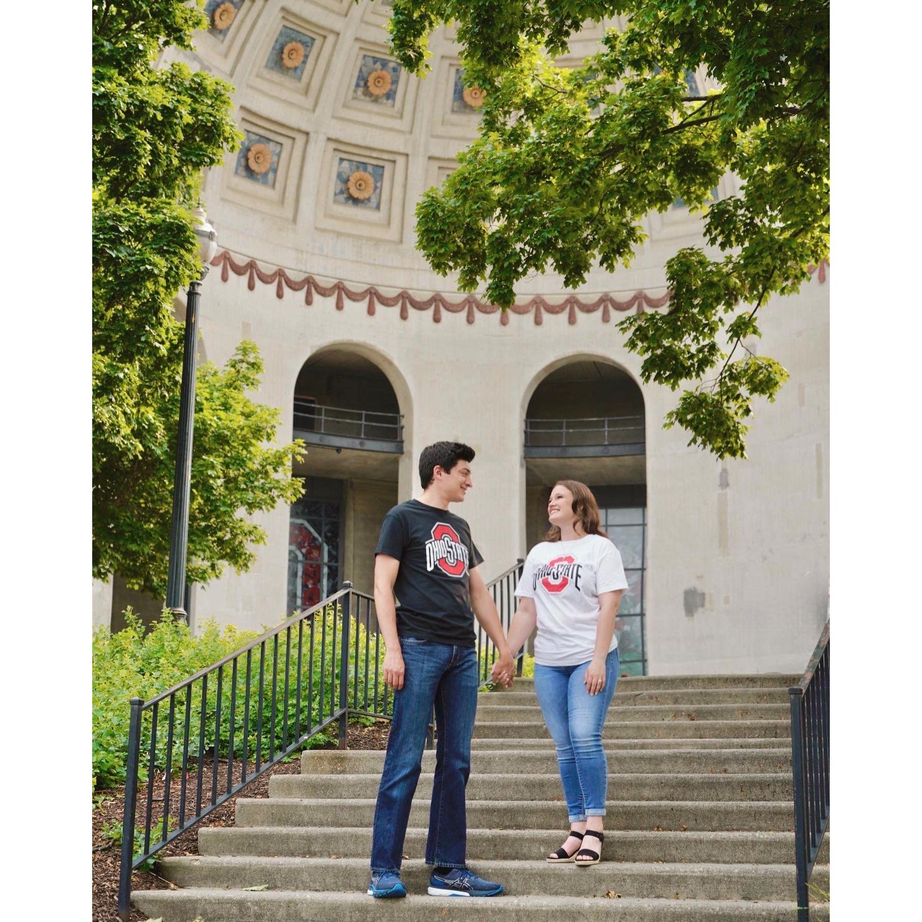 June 2023 | Engagement photos at The Ohio State University