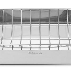 Cuisinart MCP117-16BR MultiClad Pro Stainless 16-Inch Rectangular Roaster with Rack