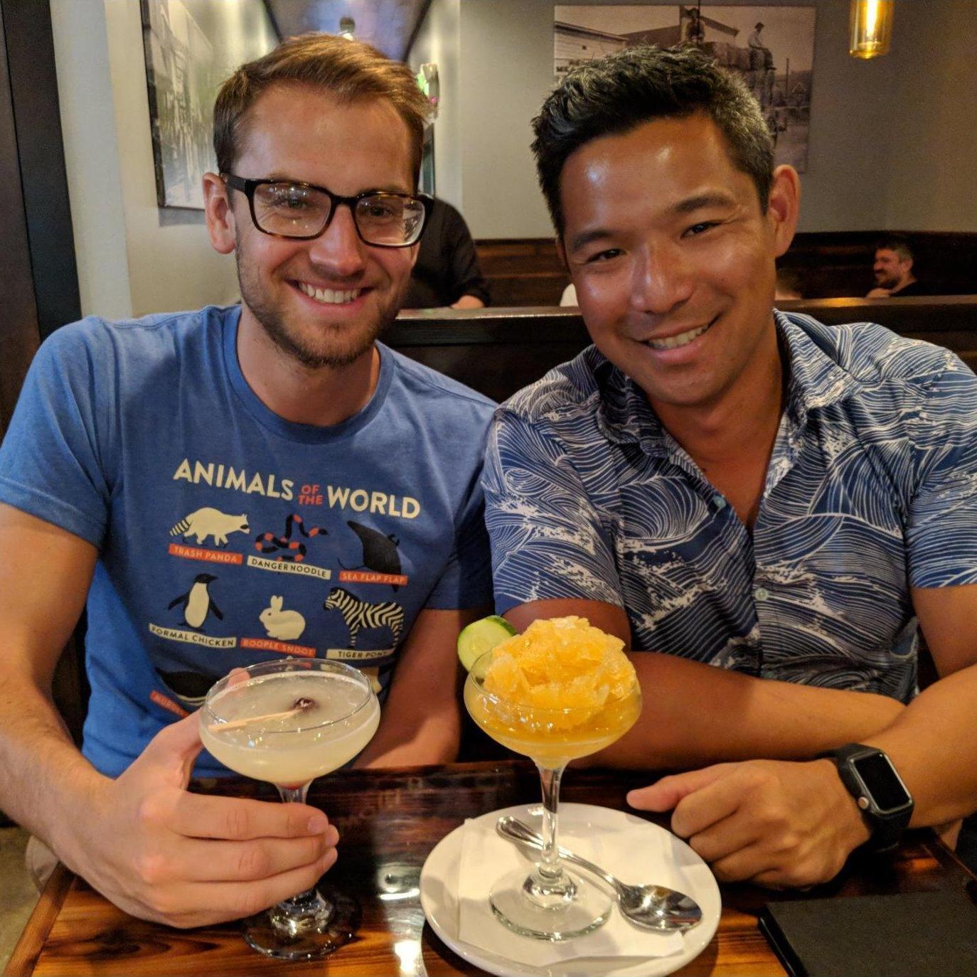 Cocktails in Seattle while visiting friends.