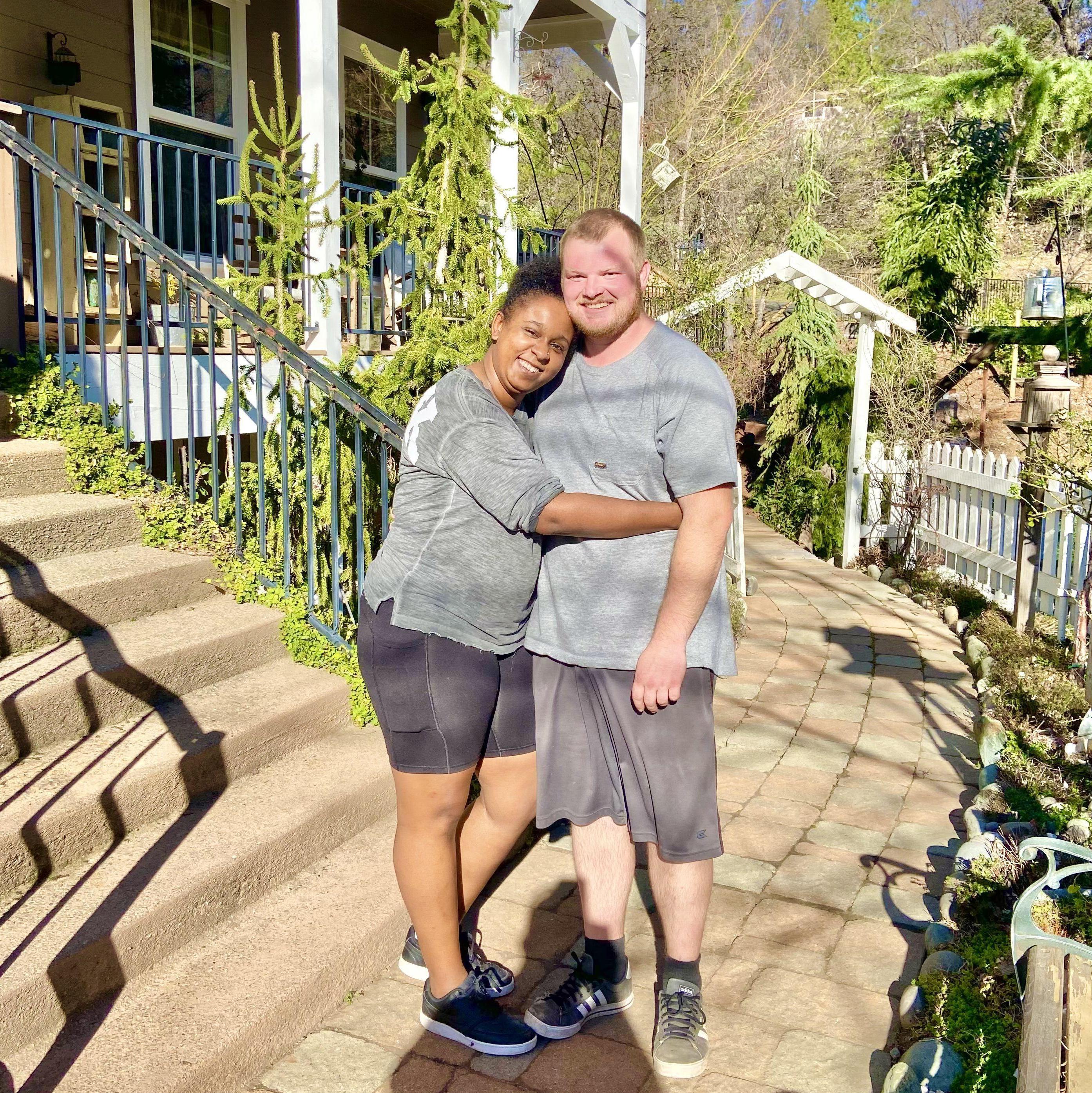 One of our first photos together as an official couple. Our anniversary being 2/12/22.