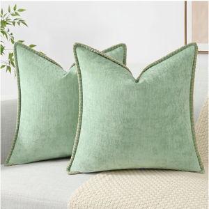 Pillow Covers 26x26 Set of 2, Sage Green