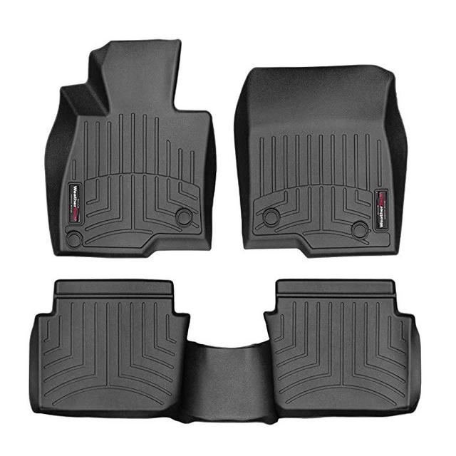 WeatherTech Custom Fit FloorLiner for Mazda MAZDA3-1st & 2nd Row (Black)