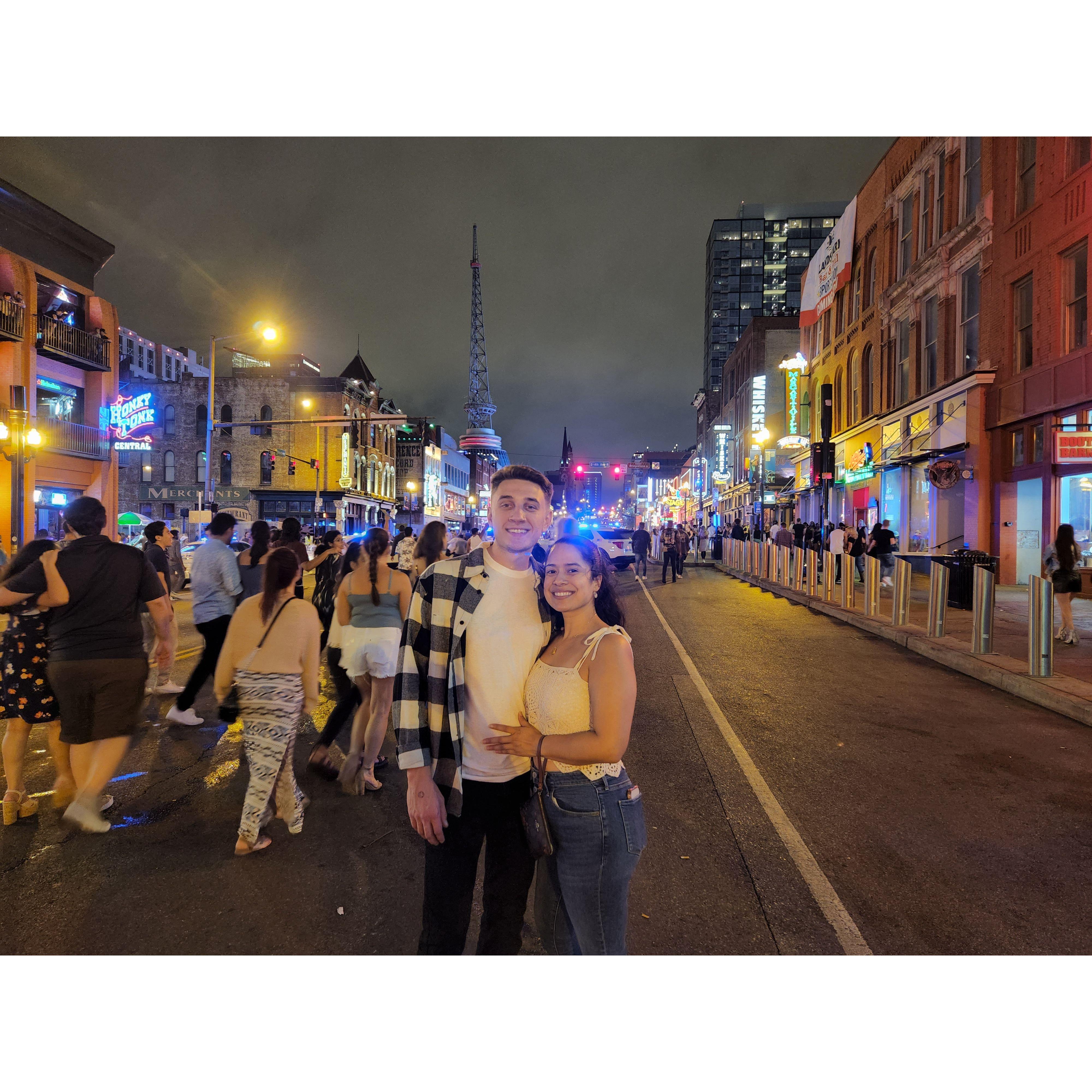 Our 1 year anniversary celebrated in Nashville, TN