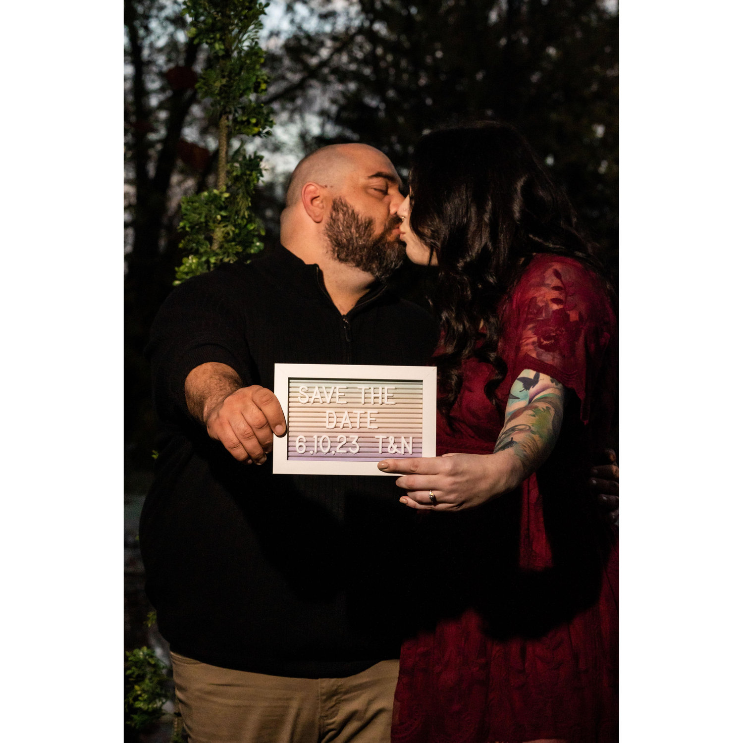 Our original date, which we did officially marry each other!